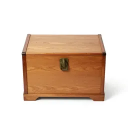 Wooden steamer trunk
