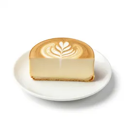 Flat white with latte art