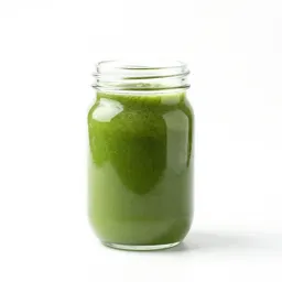 Green smoothie in a jar