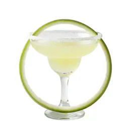 Margarita with a salt rim