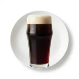 Pint of stout settling