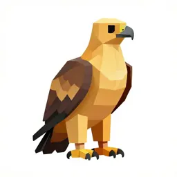 Golden eagle perched