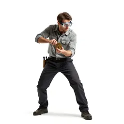 Clockwork tinkerer with goggles