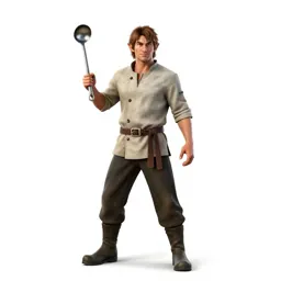 Halfling cook with a ladle