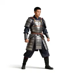 Temple guardian in ceremonial armour