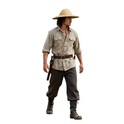 Wandering swordsman in a straw hat