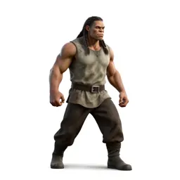 Orc chieftain with braided hair
