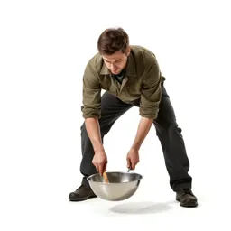 Frontier prospector panning