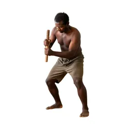 Maori carver at work