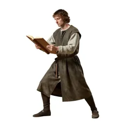 Mediaeval scribe at a lectern