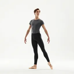 Ballet dancer in fourth position