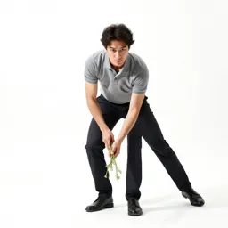Florist arranging stems