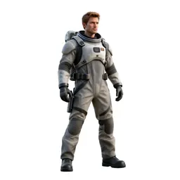 Asteroid miner in a hardsuit