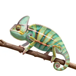 Chameleon on a branch