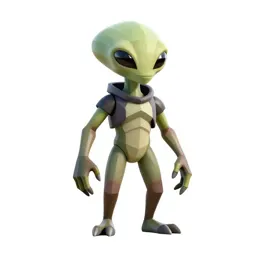 Chitinous alien scout