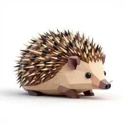 Hedgehog curled up