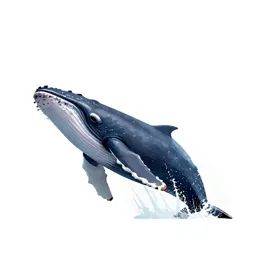 Humpback whale breaching