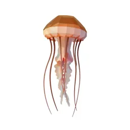 Jellyfish with long tendrils