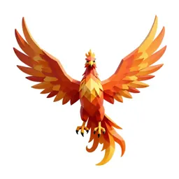 Phoenix in flame