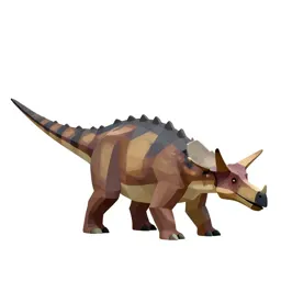 Ankylosaurus with its club tail