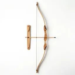 Longbow with a quiver