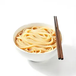 Bowl of noodles with chopsticks