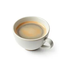 Flat white in a ceramic cup