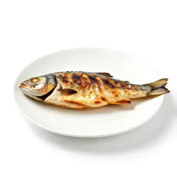 Grilled fish on a plate