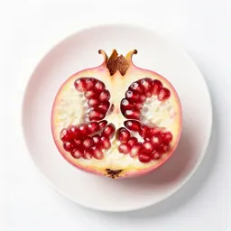 Pomegranate halved