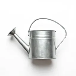 Galvanised watering can