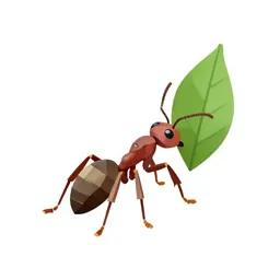 Leafcutter ant carrying a leaf