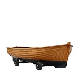 Wooden sailing dinghy