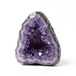 Amethyst geode half