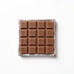 Chocolate bar in foil
