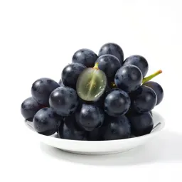 Bunch of black grapes