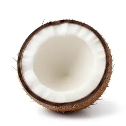 Coconut cracked open