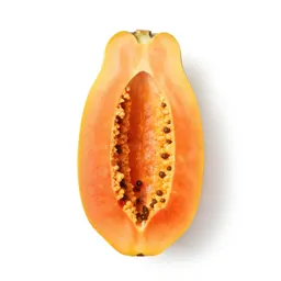Papaya halved