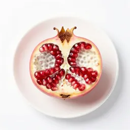 Pomegranate broken open