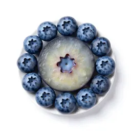 Punnet of blueberries