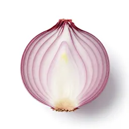 Red onion halved