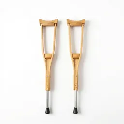Pair of forearm crutches