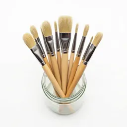 Jar of brushes