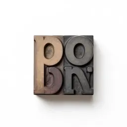 Letterpress type block