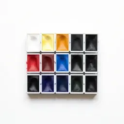 Set of watercolour pans