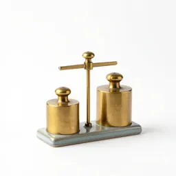 Scale with brass weights