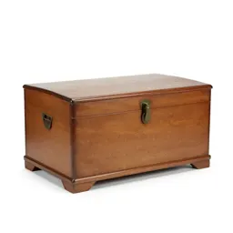 Wooden steamer trunk