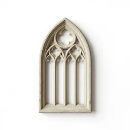 Gothic window tracery panel