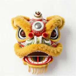 Lion dance head