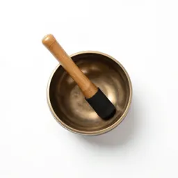 Singing bowl with a mallet