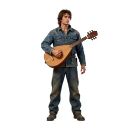 Bard with a travelling lute